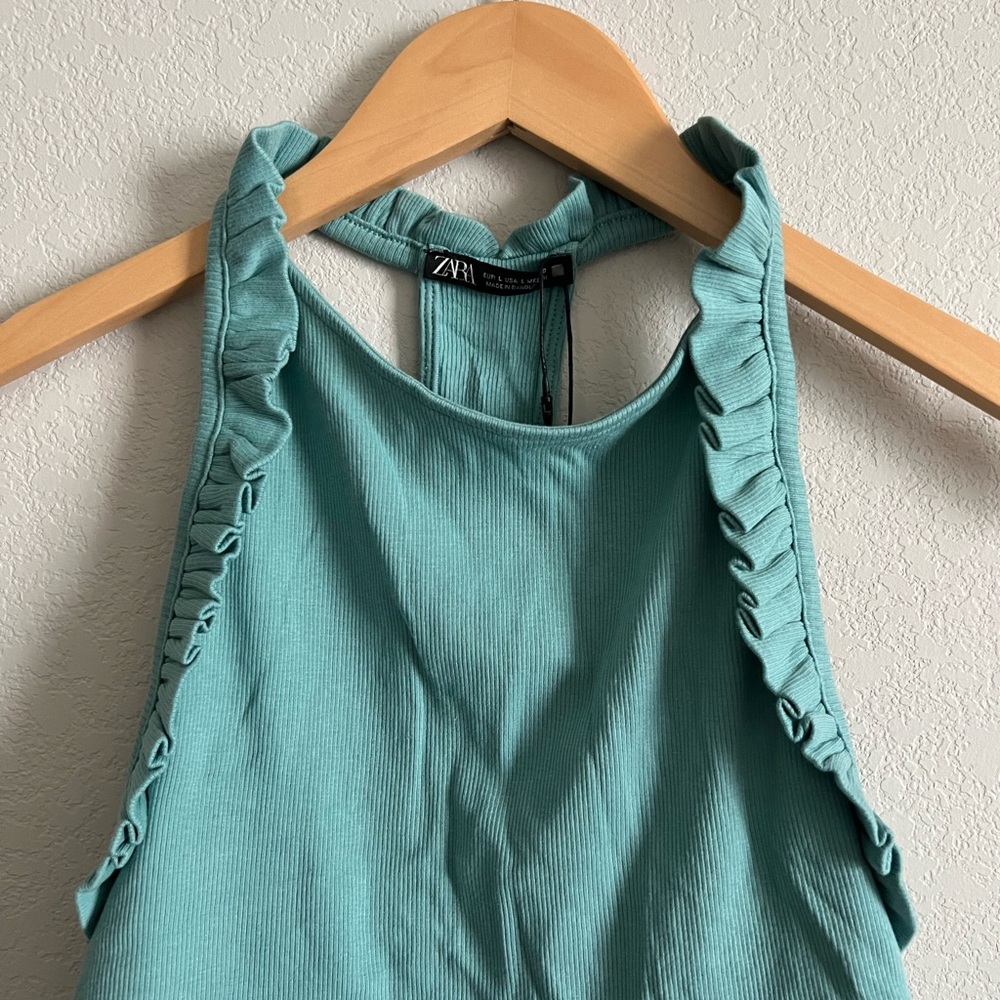 Zara Ruffled Crop Top - Picture 5 of 6